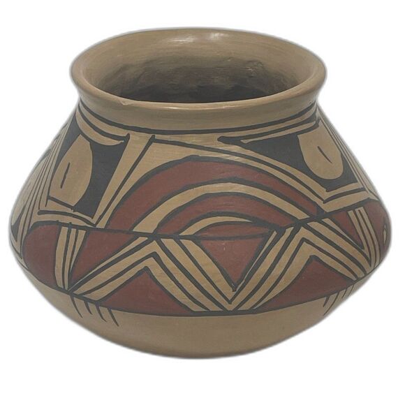Signed Noli Silveira Brown Red Mexico Pottery Mata Ortiz Beautiful Vintage Vase - Picture 1 of 7